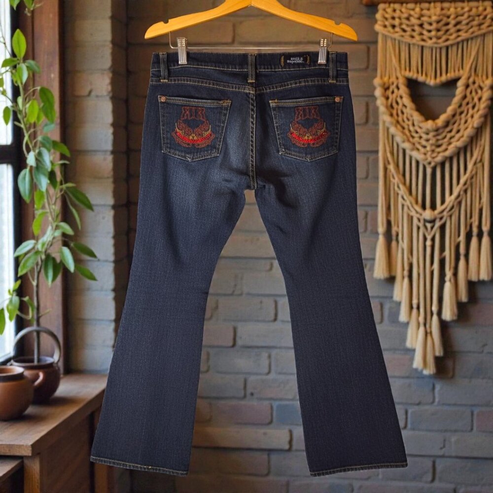 Rock & Republic Bootcut Jeans 28 Embroidered Pockets - Picture 3 of 13